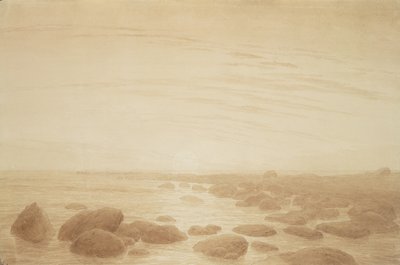 Moonrise on the Sea (Sunset across the Sea) by Caspar David Friedrich